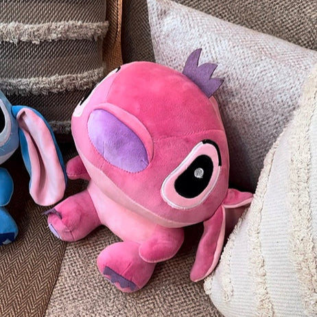 Pembe Stitch Angel Peluş Oyuncak 30 Cm